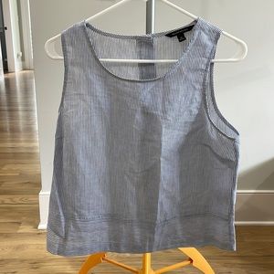 Banana Republic, blue and white stripped sleeveless top